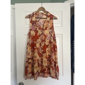 Show Me Your Mumu Groovy Collared Mini Dress Size Large